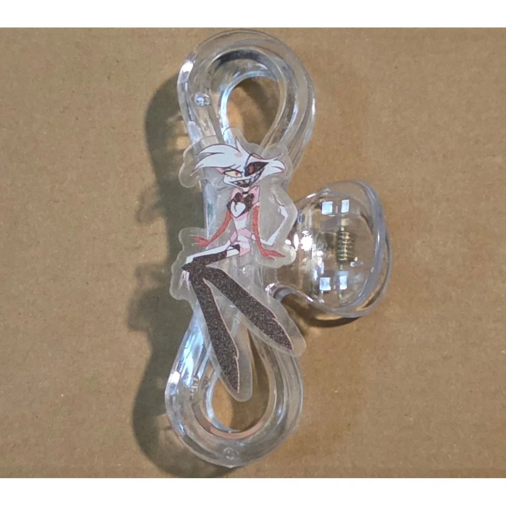 Angel Dust Hair Claw Clip Hazbin Hotel Fan Made New